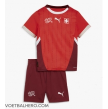 Zwitserland Thuis tenue Kids EK 2024 Korte Mouwen (+ broek)